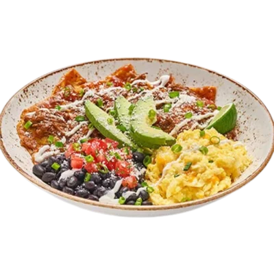 Barbacoa Chilaquiles Breakfast Bowl