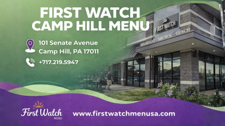 First Watch Camp Hill Menu  With Prices & Calories in 2026