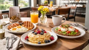 A vibrant breakfast buffet featuring a variety of dishes at First Watch Broken Arrow, showcasing fresh ingredients and options.