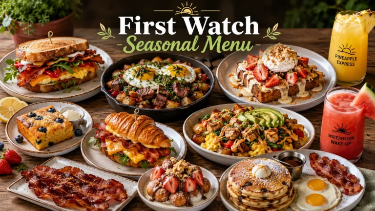 First Watch Seasonal Menu 2026